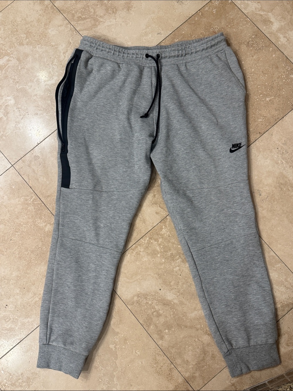 Nike Grey Jogger Sweatpants with Black Trim